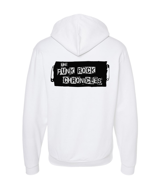 The Punk Rock Chronicles - Patch - White Zip Up Hoodie