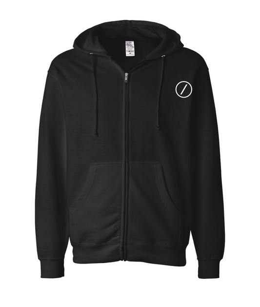 V-PTBTOP - Slash - Black Zip Up Hoodie