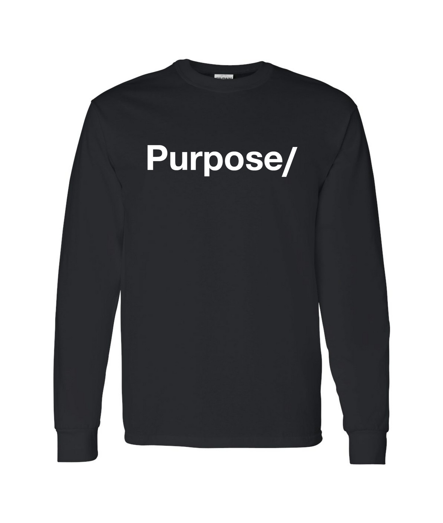 V-PTBTOP - Purpose/ - Black Long Sleeve T