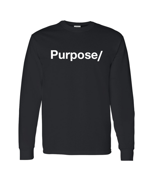V-PTBTOP - Purpose/ - Black Long Sleeve T