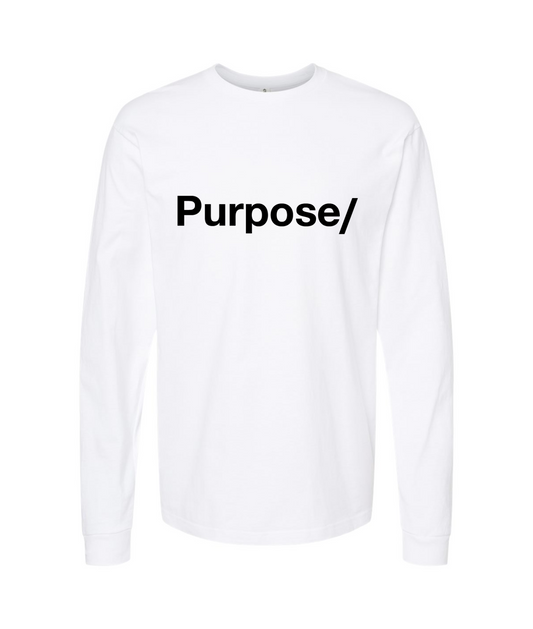 V-PTBTOP - Purpose/ - White Long Sleeve T