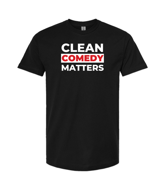 PT Bratton - Clean Comedy Matters - Black T-Shirt