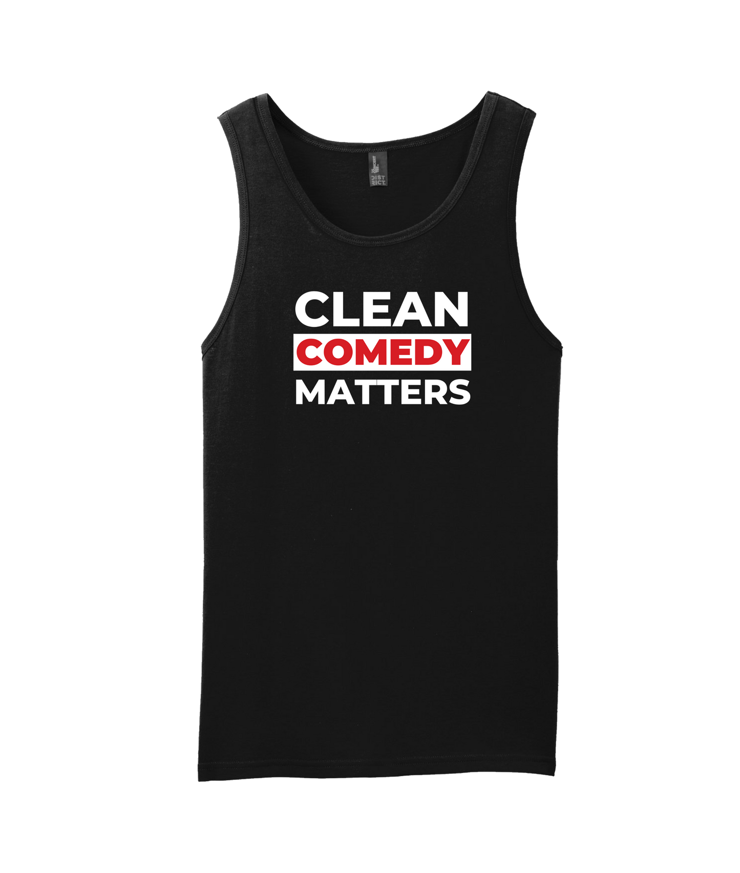PT Bratton - Clean Comedy Matters - Black Tank Top