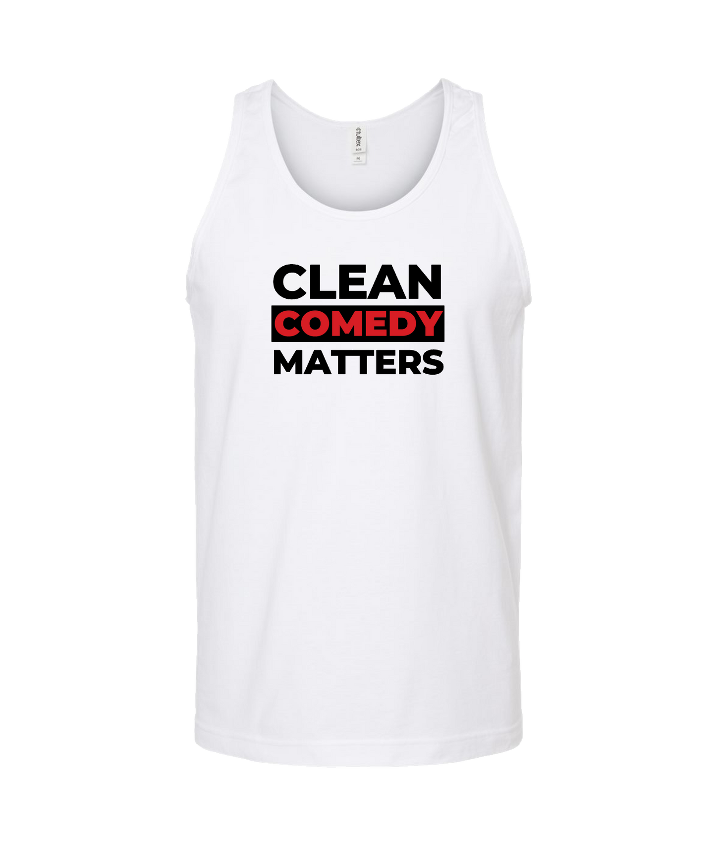 PT Bratton - Clean Comedy Matters - White Tank Top