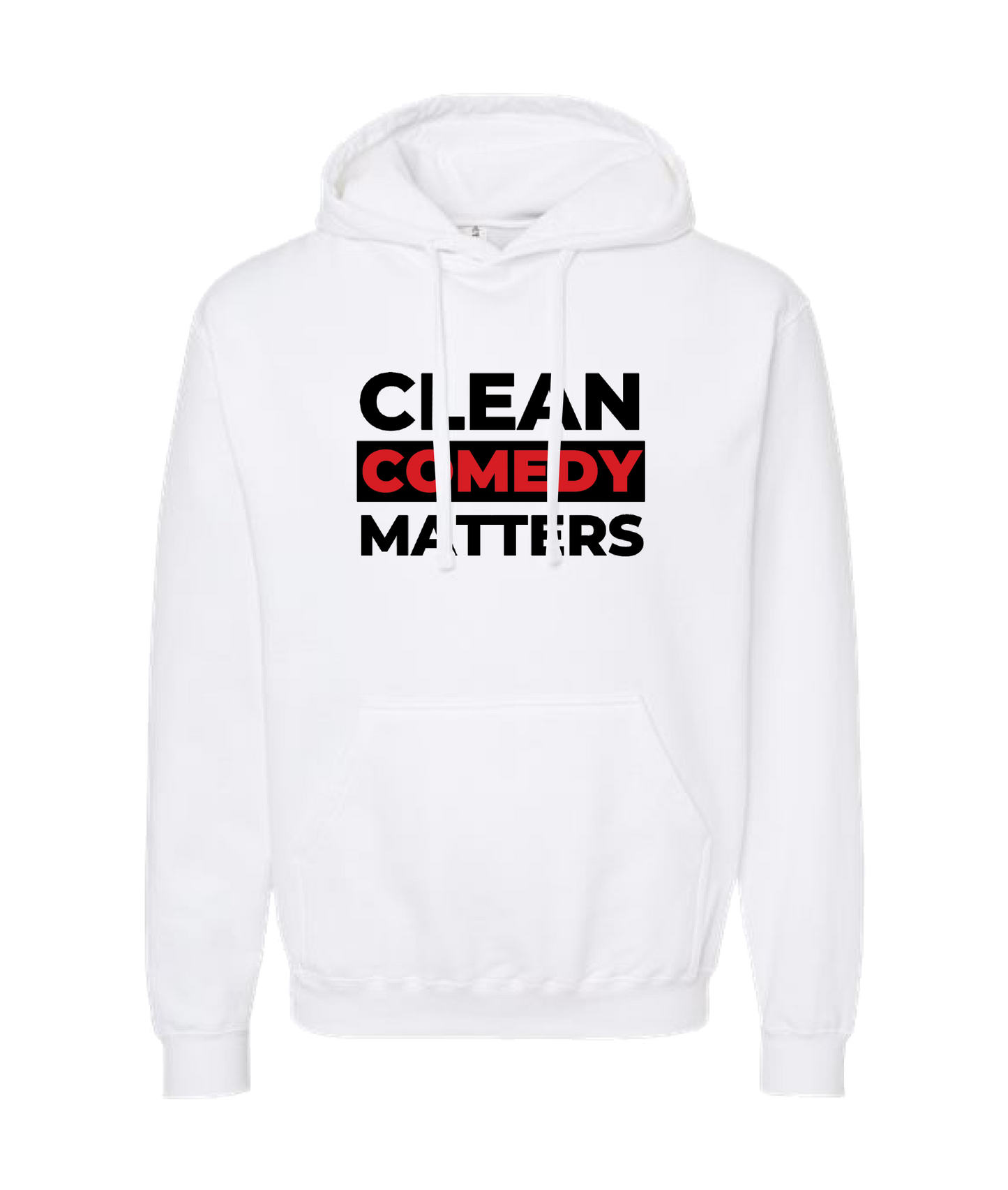 PT Bratton - Clean Comedy Matters - White Hoodie