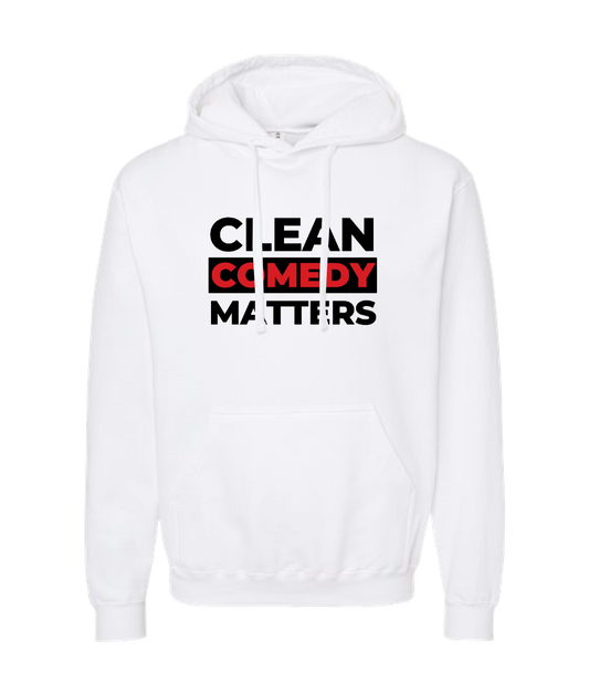 PT Bratton - Clean Comedy Matters - White Hoodie