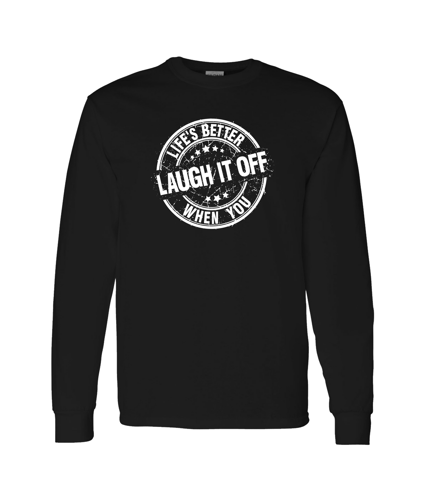 PT Bratton - Laugh it Off - Black Long Sleeve T