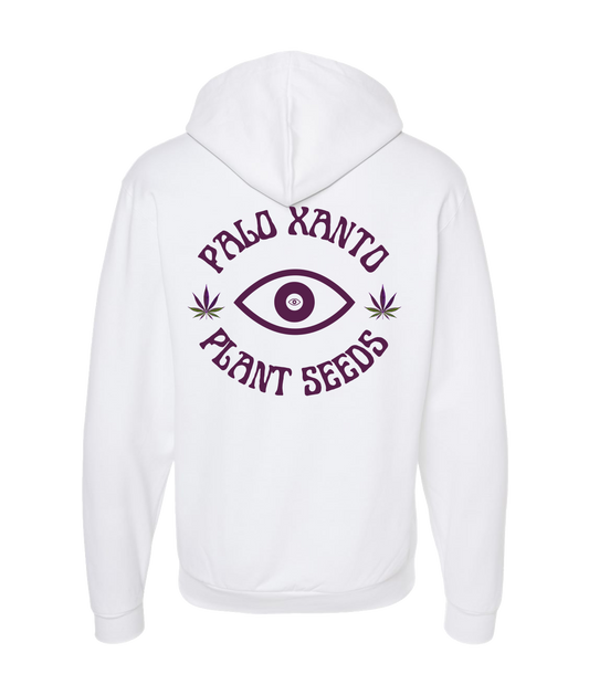 Palo Xanto - Plant Seeds - White Zip Up Hoodie
