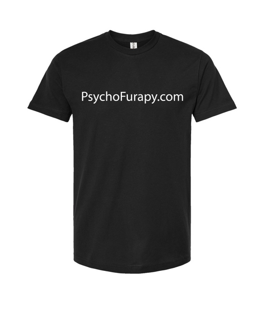 pyschofurapy.com - LOOK AND SMILE - Black T-Shirt