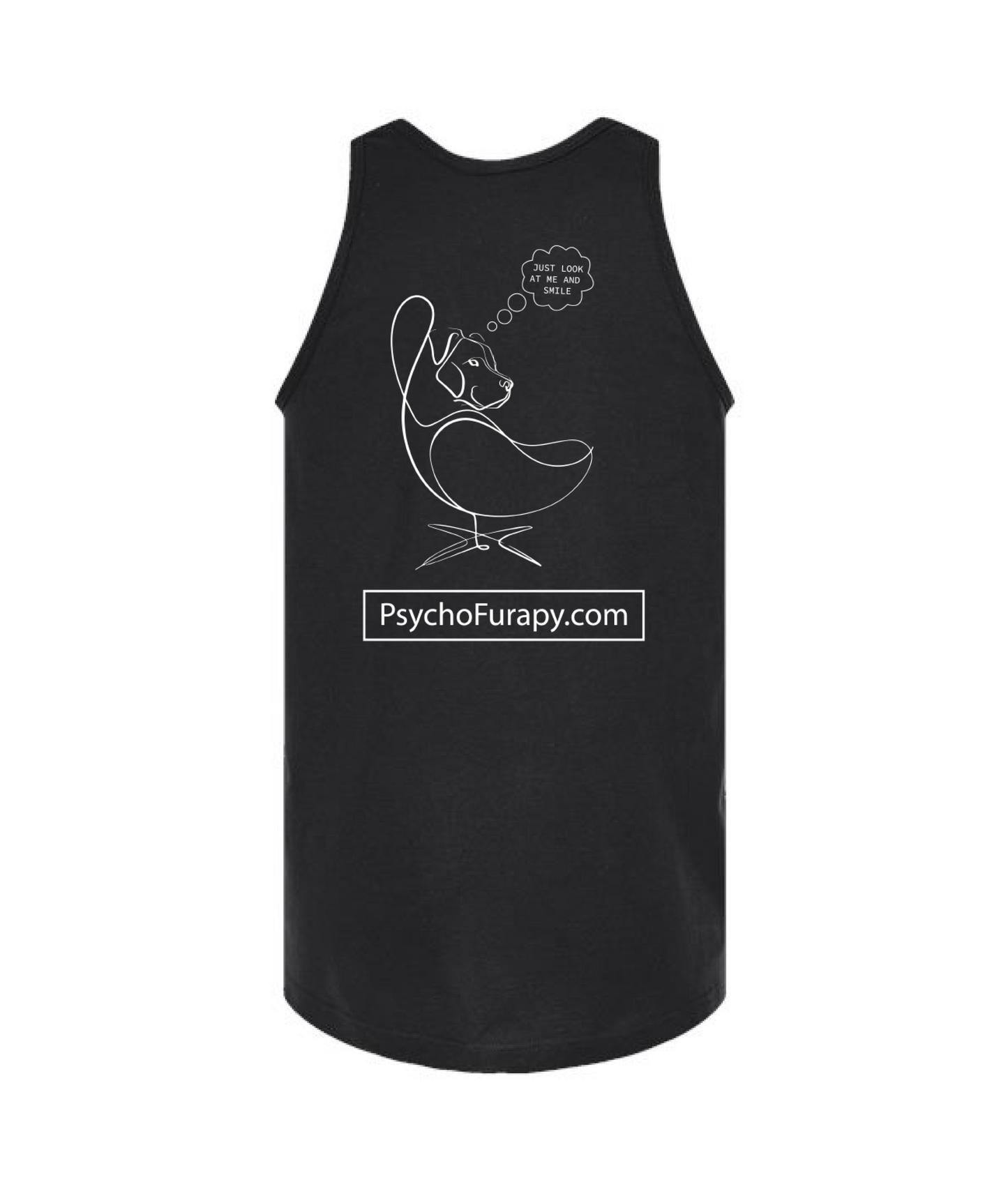 V-PYTOP - LOOK AND SMILE - Black Tank Top