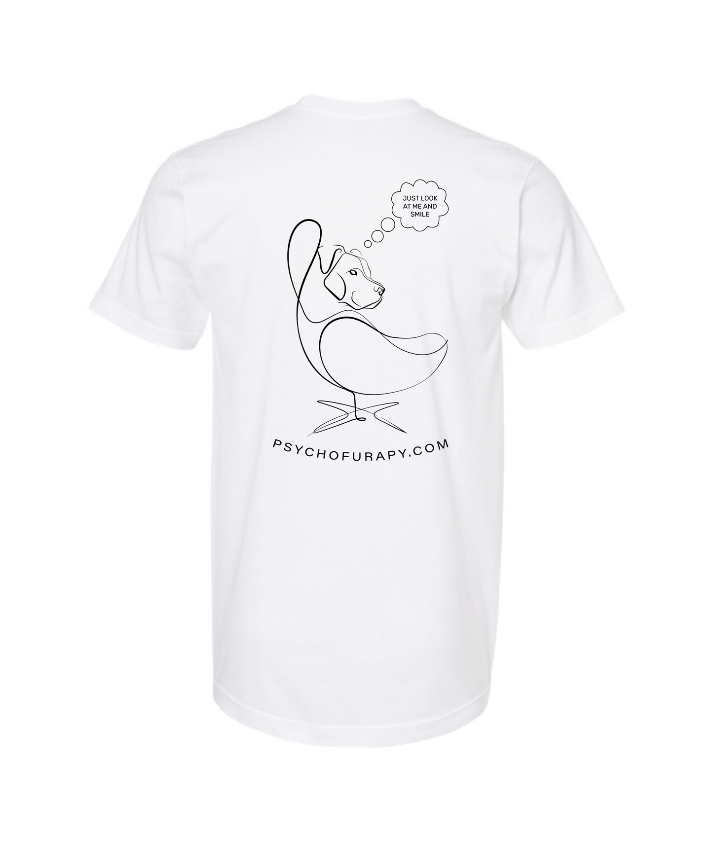 V-PYTOP - LOOK AND SMILE - White T Shirt
