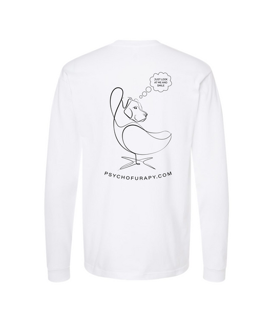 V-PYTOP - LOOK AND SMILE - White Long Sleeve T