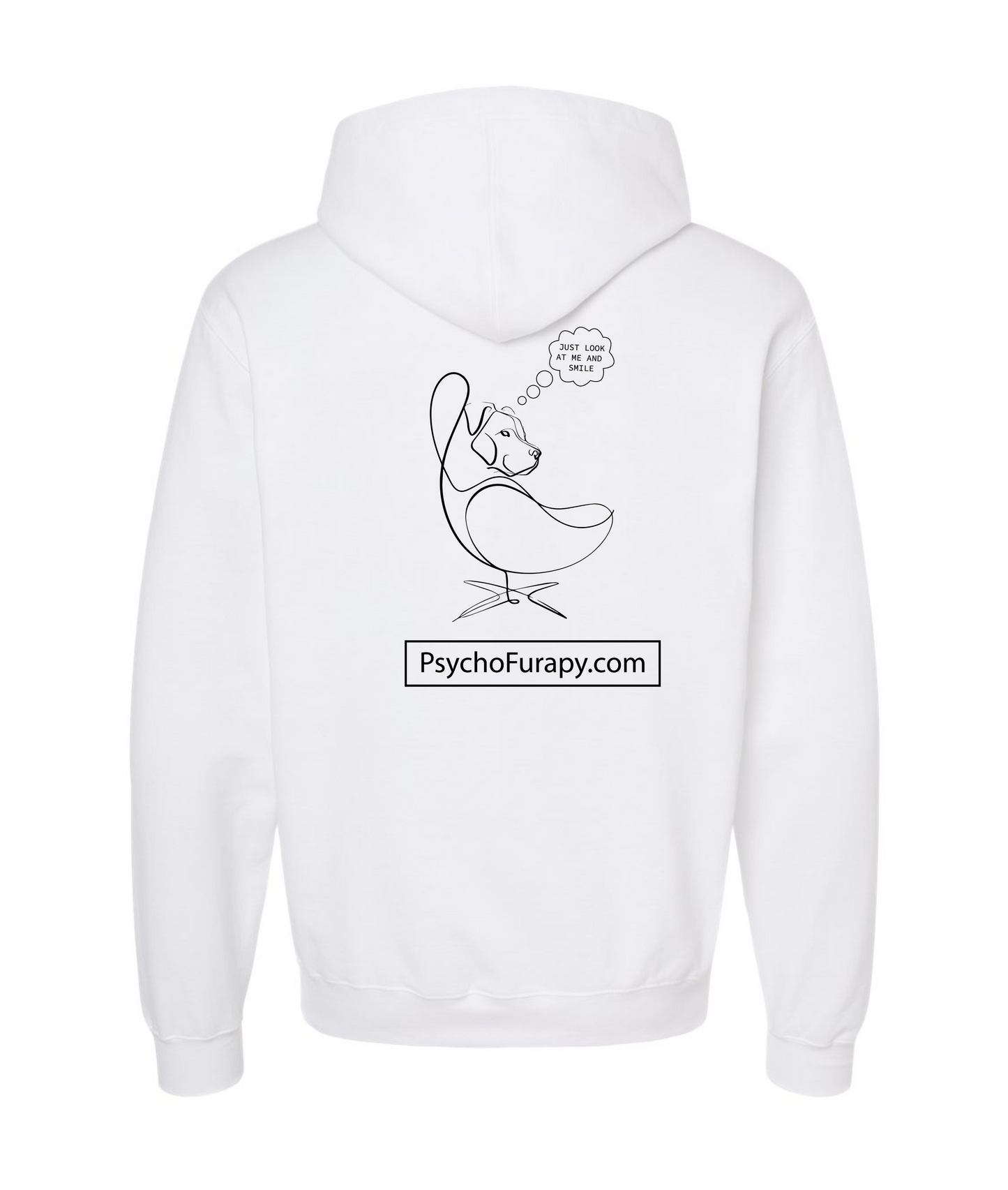 V-PYTOP - LOOK AND SMILE - White Hoodie