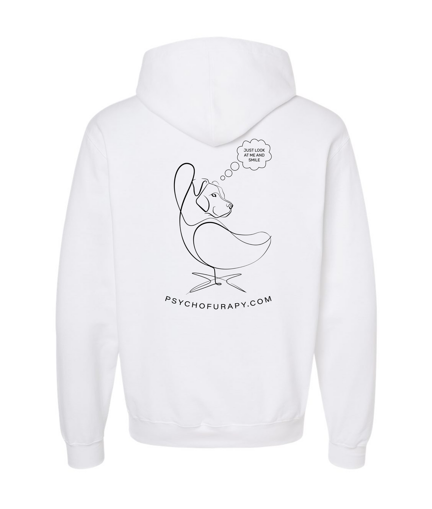 V-PYTOP - LOOK AND SMILE - White Hoodie