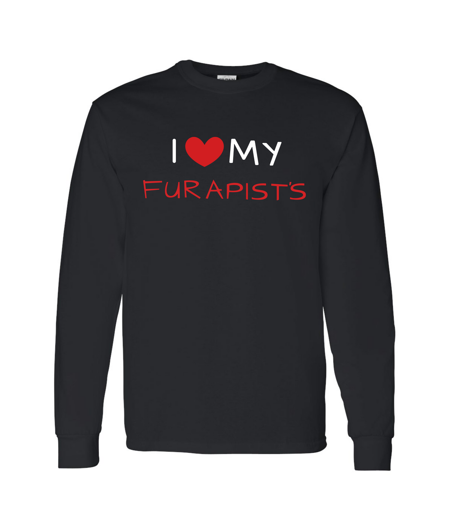 pyschofurapy.com - I <3 MY FURAPIST'S - Black Long Sleeve T