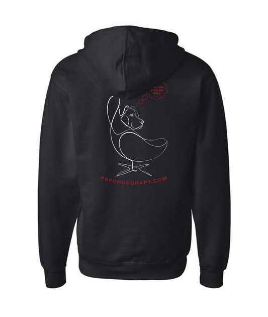 V-PYTOP - I <3 MY FURAPIST'S - Black Zip Up Hoodie