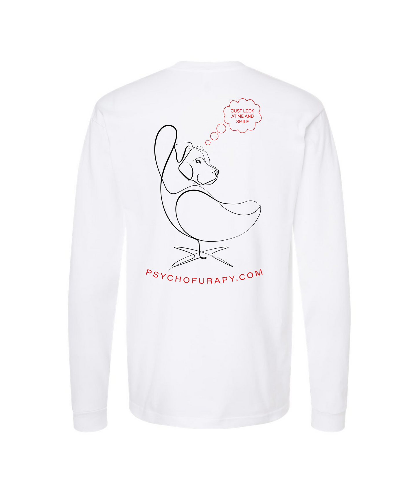pyschofurapy.com - I <3 MY FURAPIST'S - White Long Sleeve T