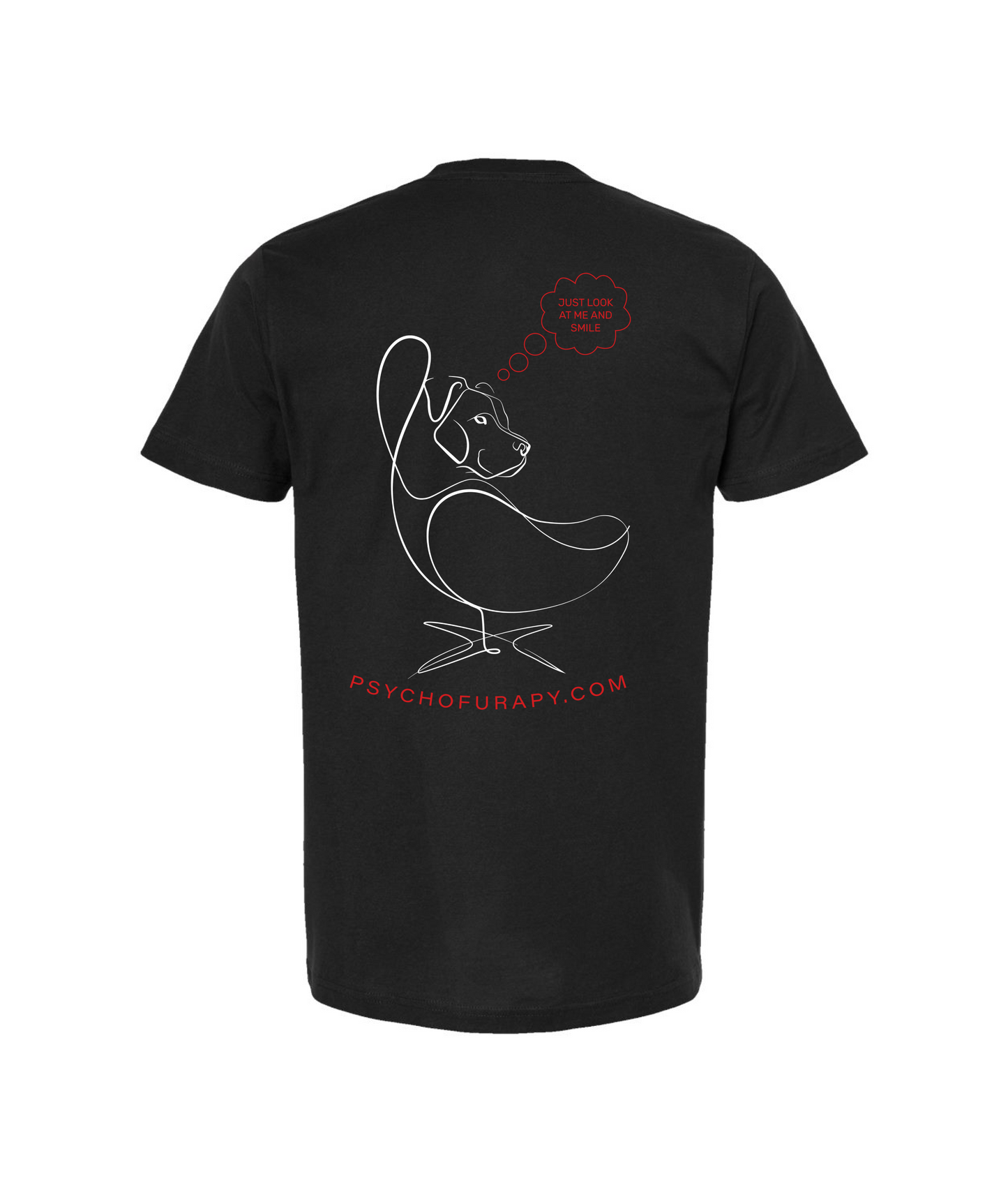 pyschofurapy.com - I <3 MY FURAPIST - Black T-Shirt
