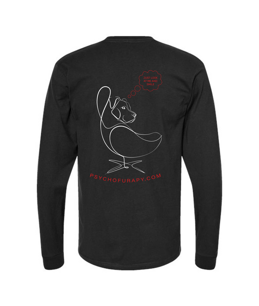 pyschofurapy.com - I <3 MY FURAPIST - Black Long Sleeve T