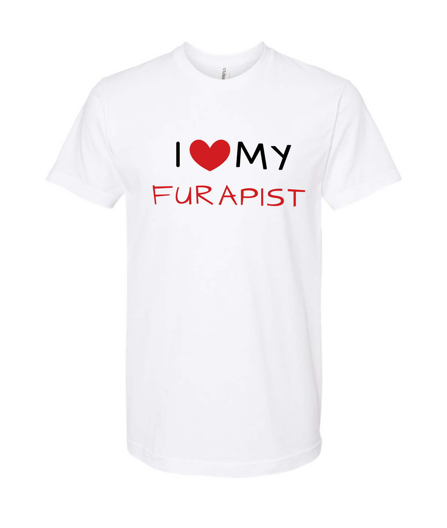 pyschofurapy.com - I <3 MY FURAPIST - White T-Shirt