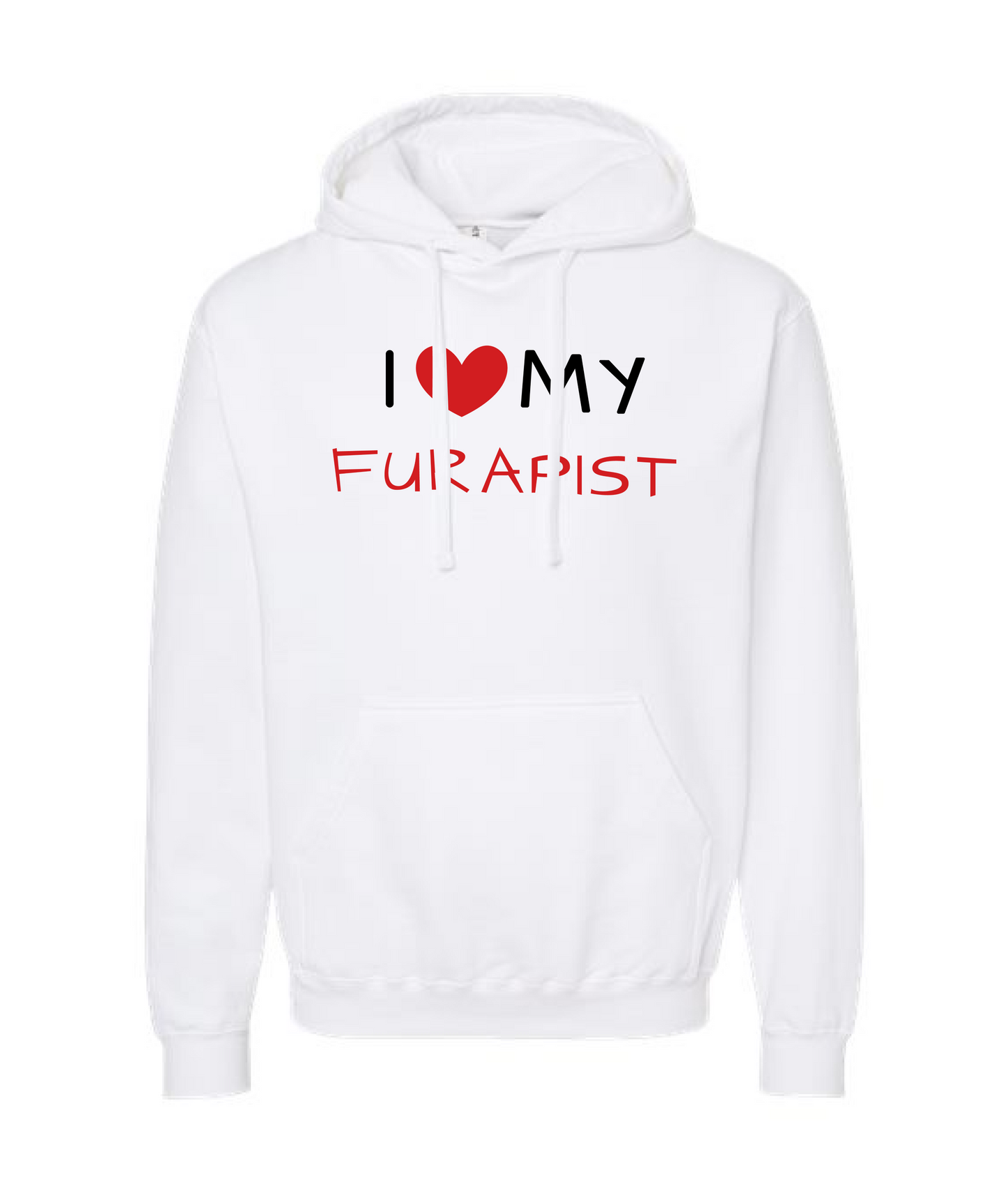V-PYTOP - I <3 MY FURAPIST - White Hoodie