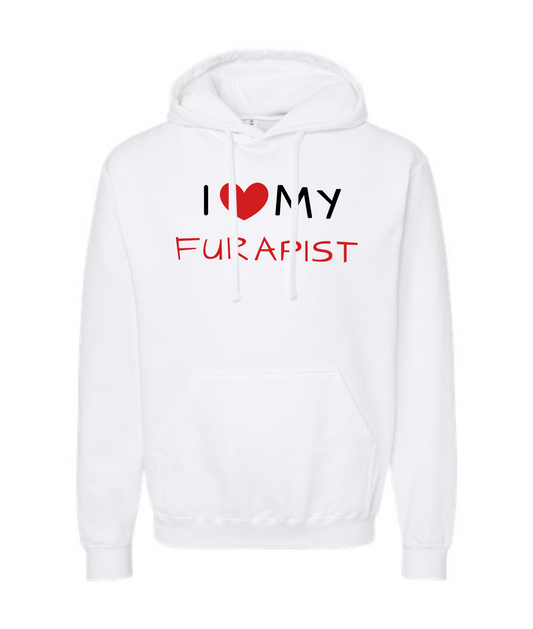 V-PYTOP - I <3 MY FURAPIST - White Hoodie