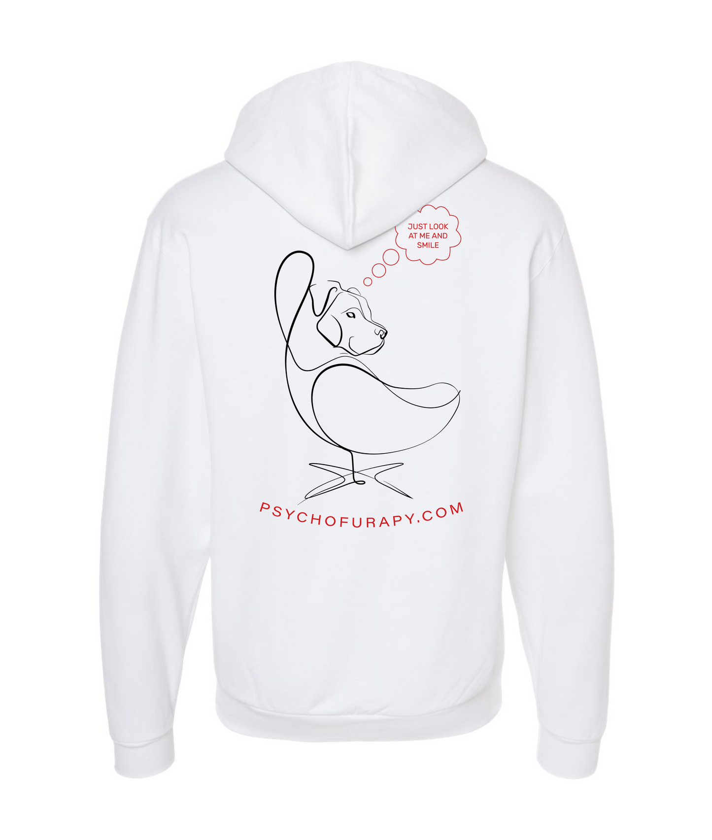V-PYTOP - I <3 MY FURAPIST - White Zip Up Hoodie