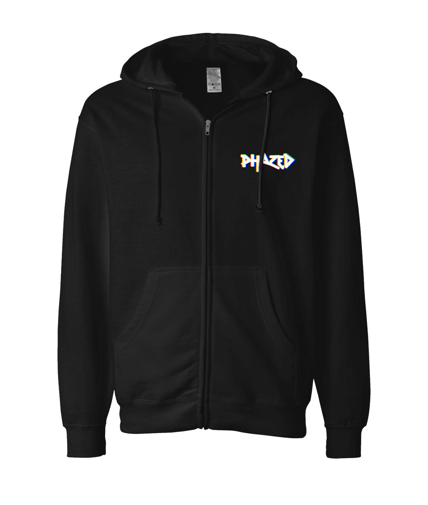 Phazed - Logo - Black Zip Up Hoodie