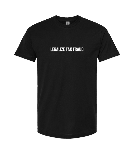 Purple Zebra - Legalize Tax Fraud - Black T-Shirt