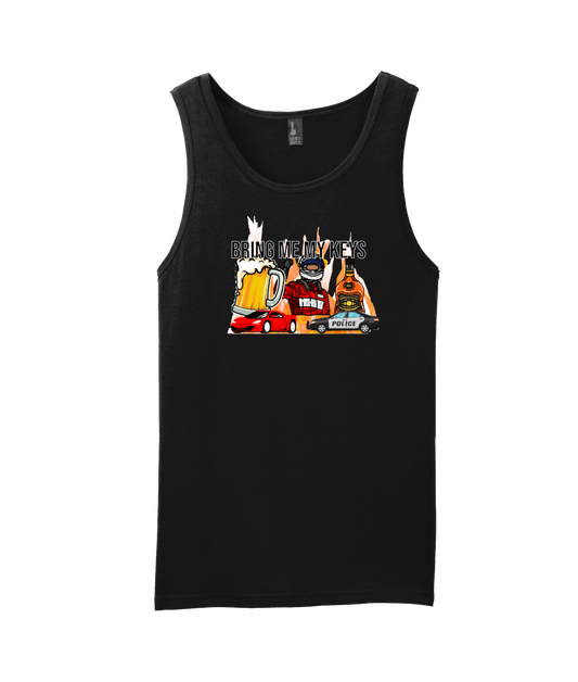 Purple Zebra - Bring Me My Keys - Black Tank Top