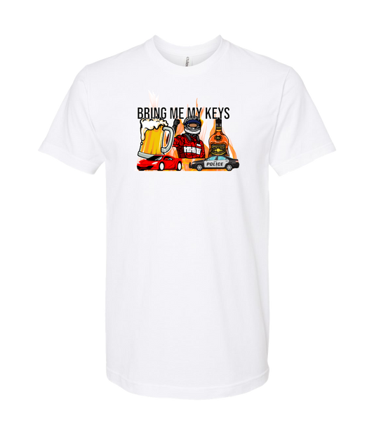 Purple Zebra - Bring Me My Keys - White T-Shirt