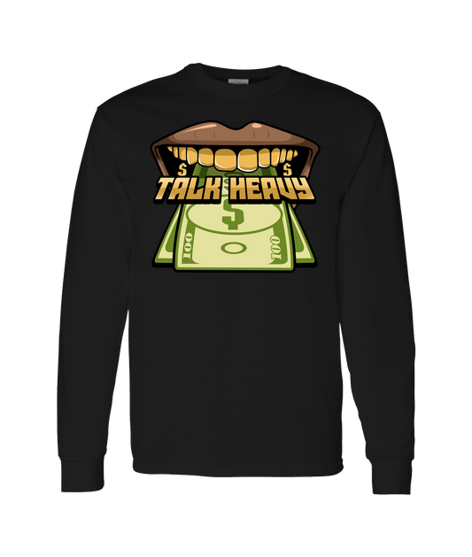 V-QUANTOP - TALK HEAVY - Black Long Sleeve T