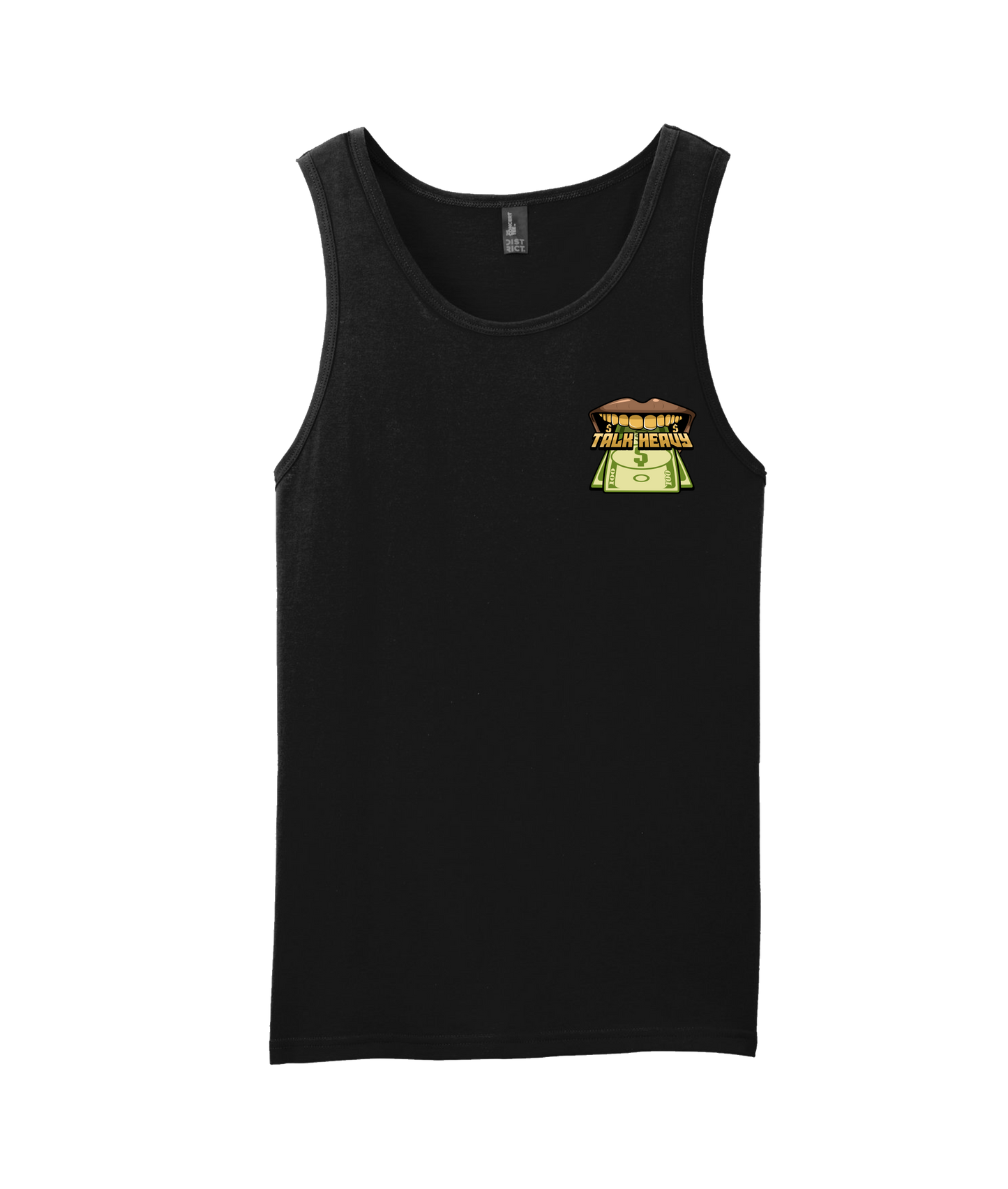V-QUANTOP - TALK HEAVY - Black Tank Top
