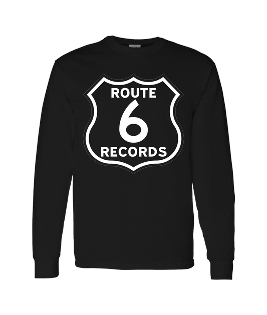 Route 6 Records - Route 6 Sign Logo - White Long Sleeve T
