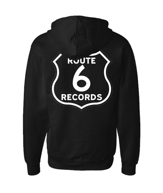 Route 6 Records - Route 6 Sign Logo - White Zip Up Hoodie