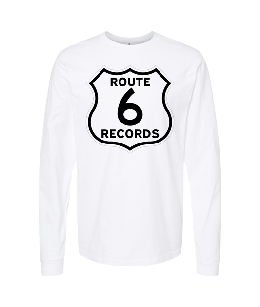 Route 6 Records - Route 6 Sign Logo - Black Long Sleeve T
