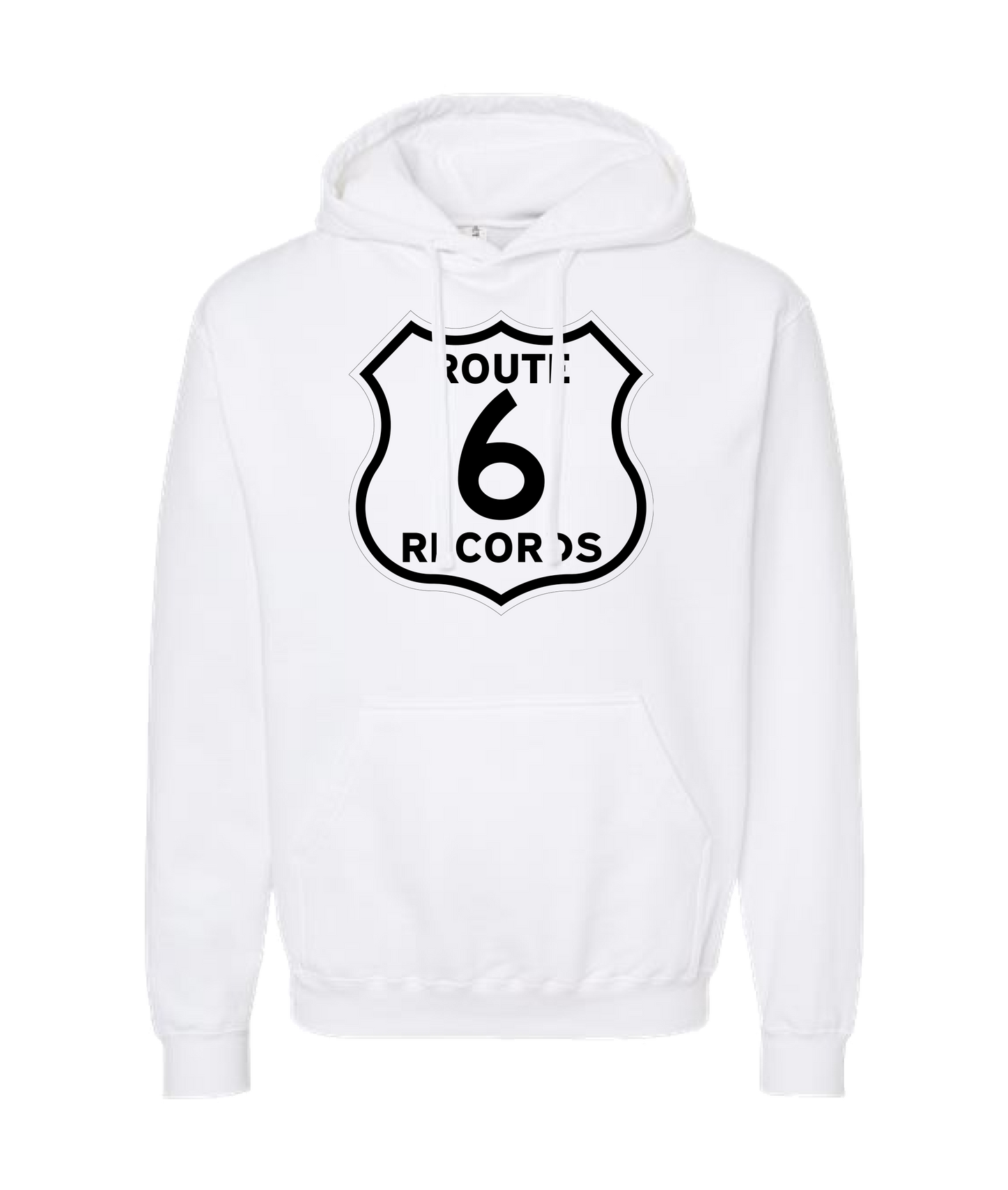 Route 6 Records - Route 6 Sign Logo - Black Hoodie