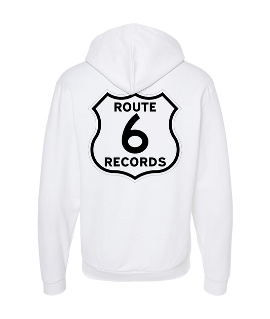 Route 6 Records - Route 6 Sign Logo - Black Zip Up Hoodie