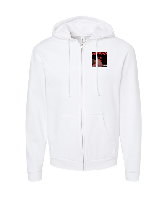 Roach - Logo - White Zip Up Hoodie