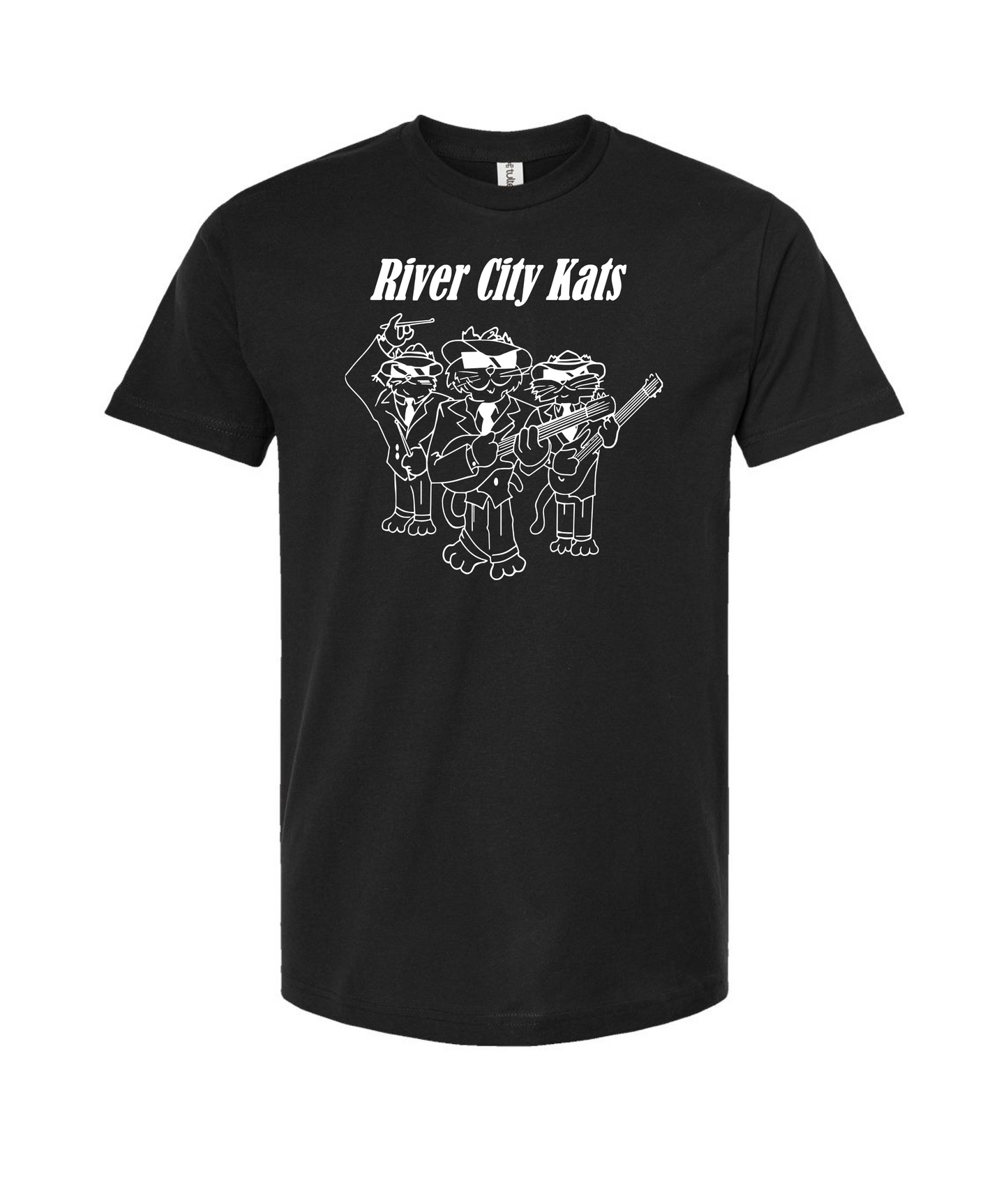 River City Kats - Logo - Black T-Shirt