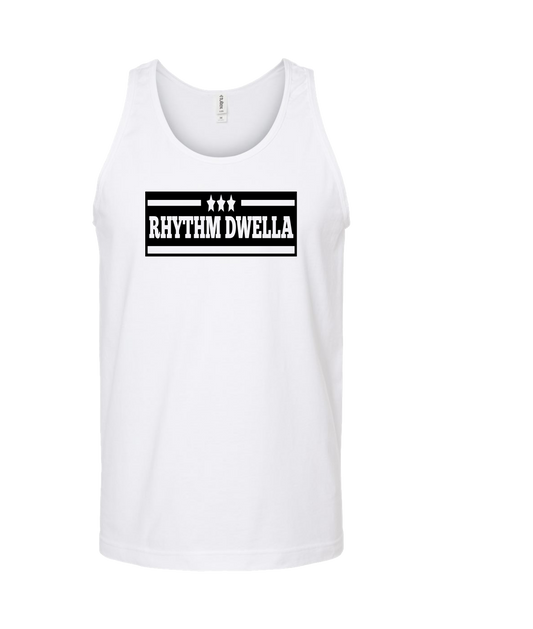 RHYTHM DWELLA - Logo - White Tank Top