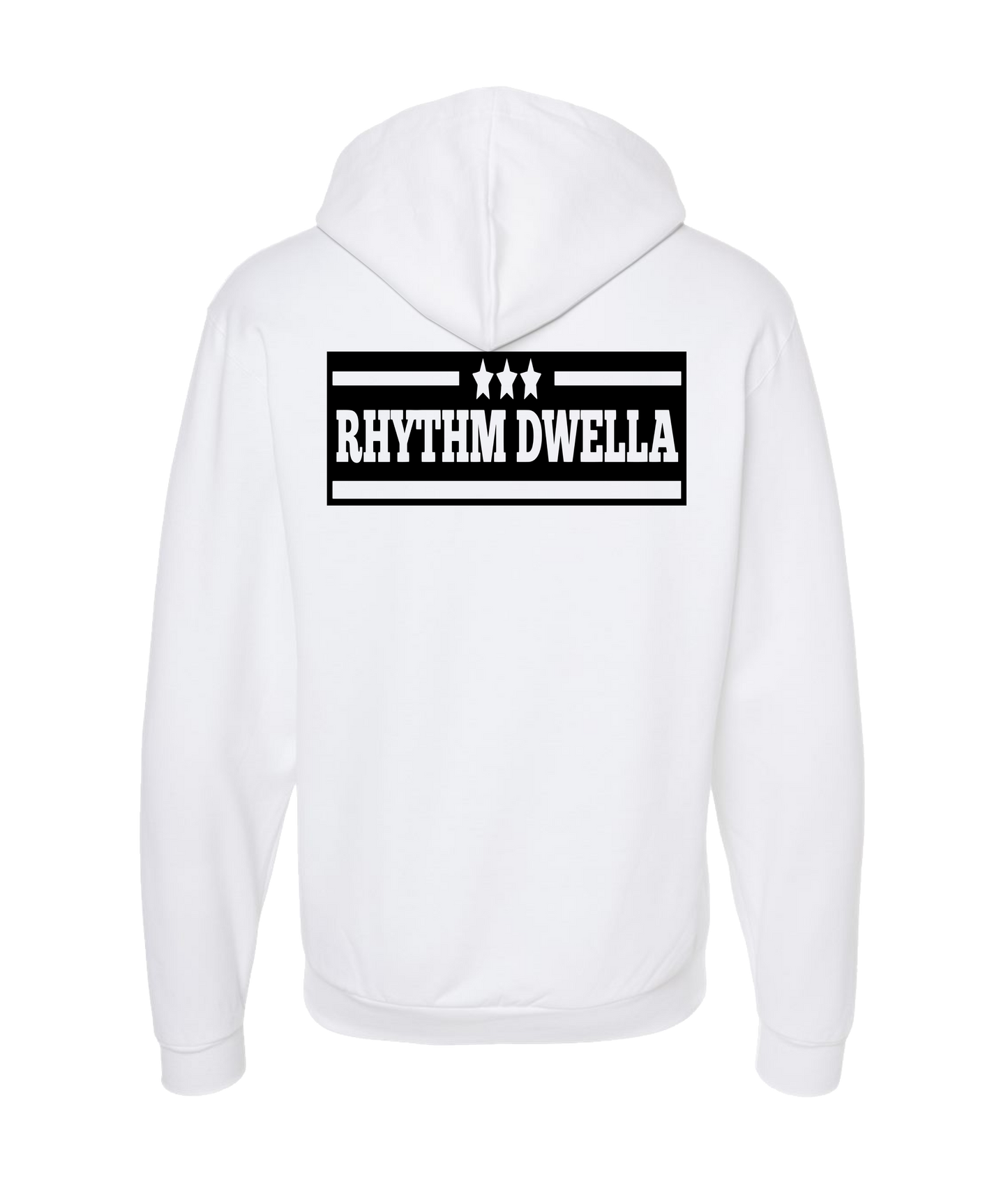 RHYTHM DWELLA - Logo - White Zip Up Hoodie