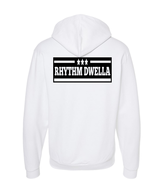 RHYTHM DWELLA - Logo - White Zip Up Hoodie