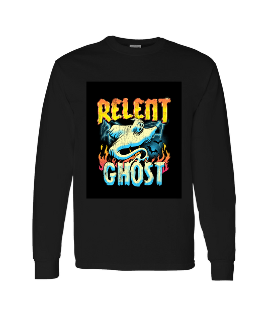 V-RELTOP - GHOST - Black Long Sleeve T