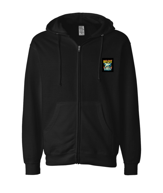 V-RELTOP - GHOST - Black Zip Up Hoodie