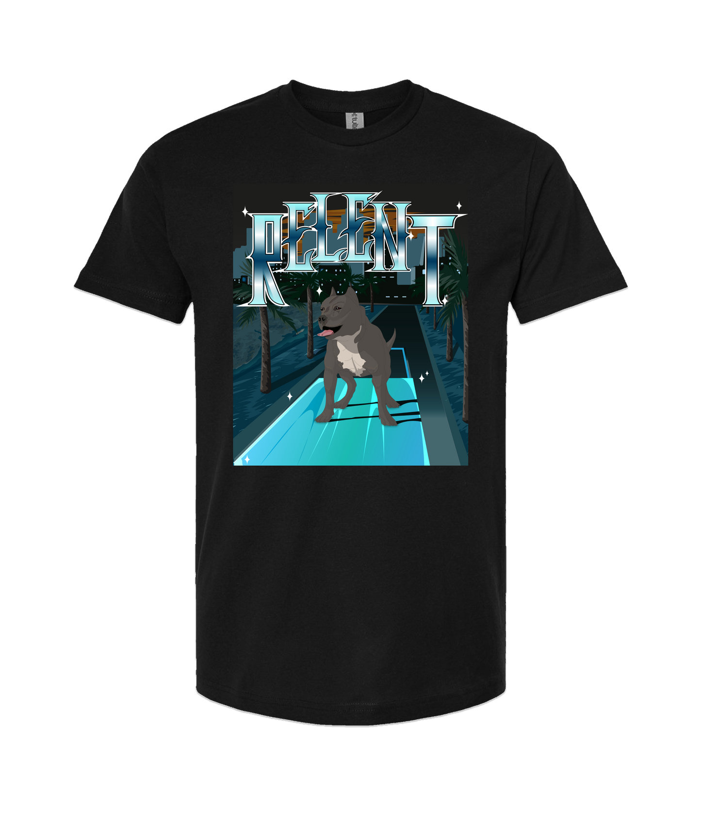 Relent - PITBULL - Black T-Shirt