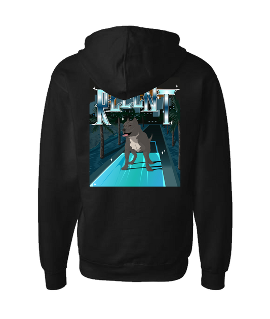 Relent - PITBULL - Black Zip Up Hoodie