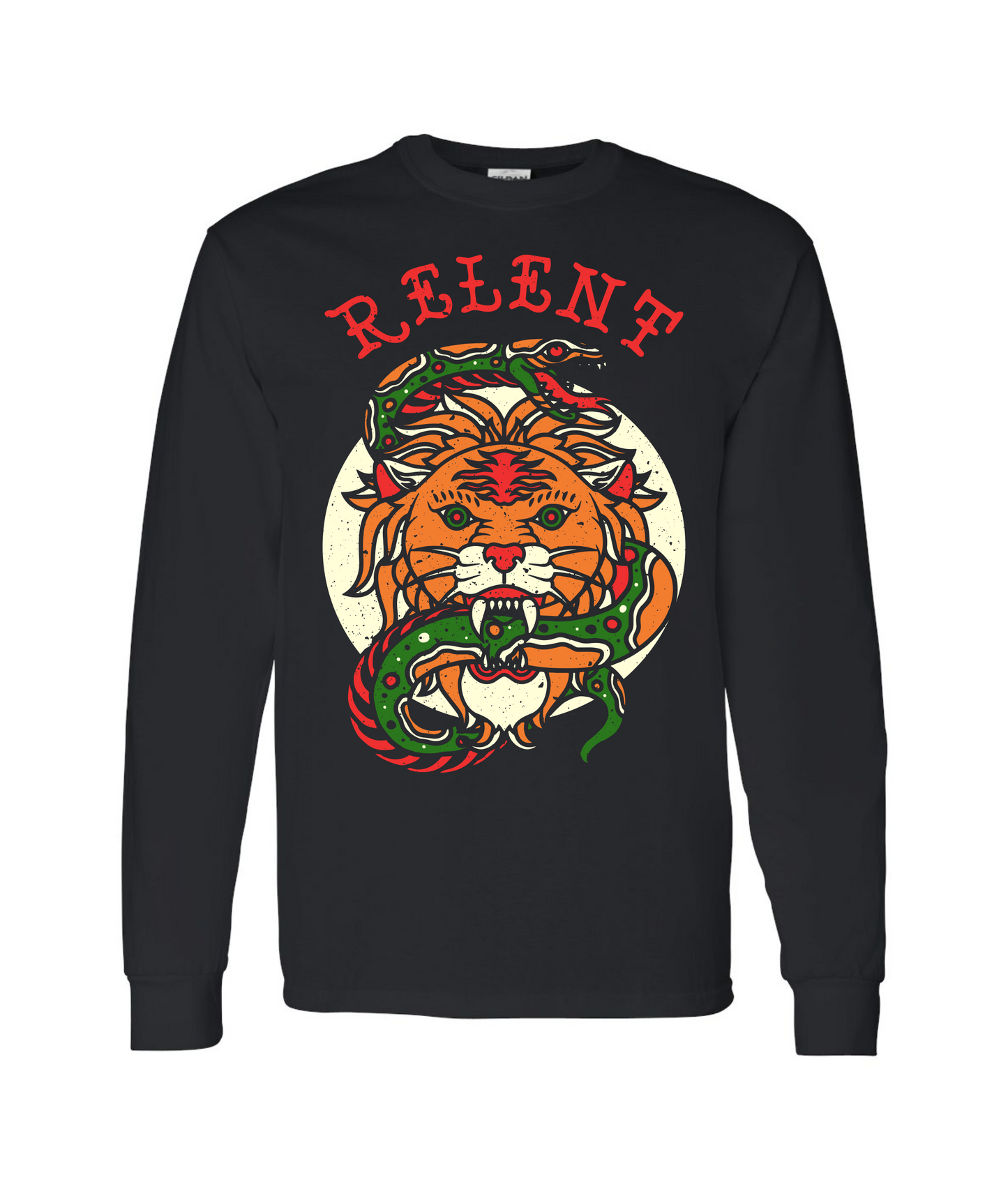 V-RELTOP - YOU'RE A SNAKE - Black Long Sleeve T