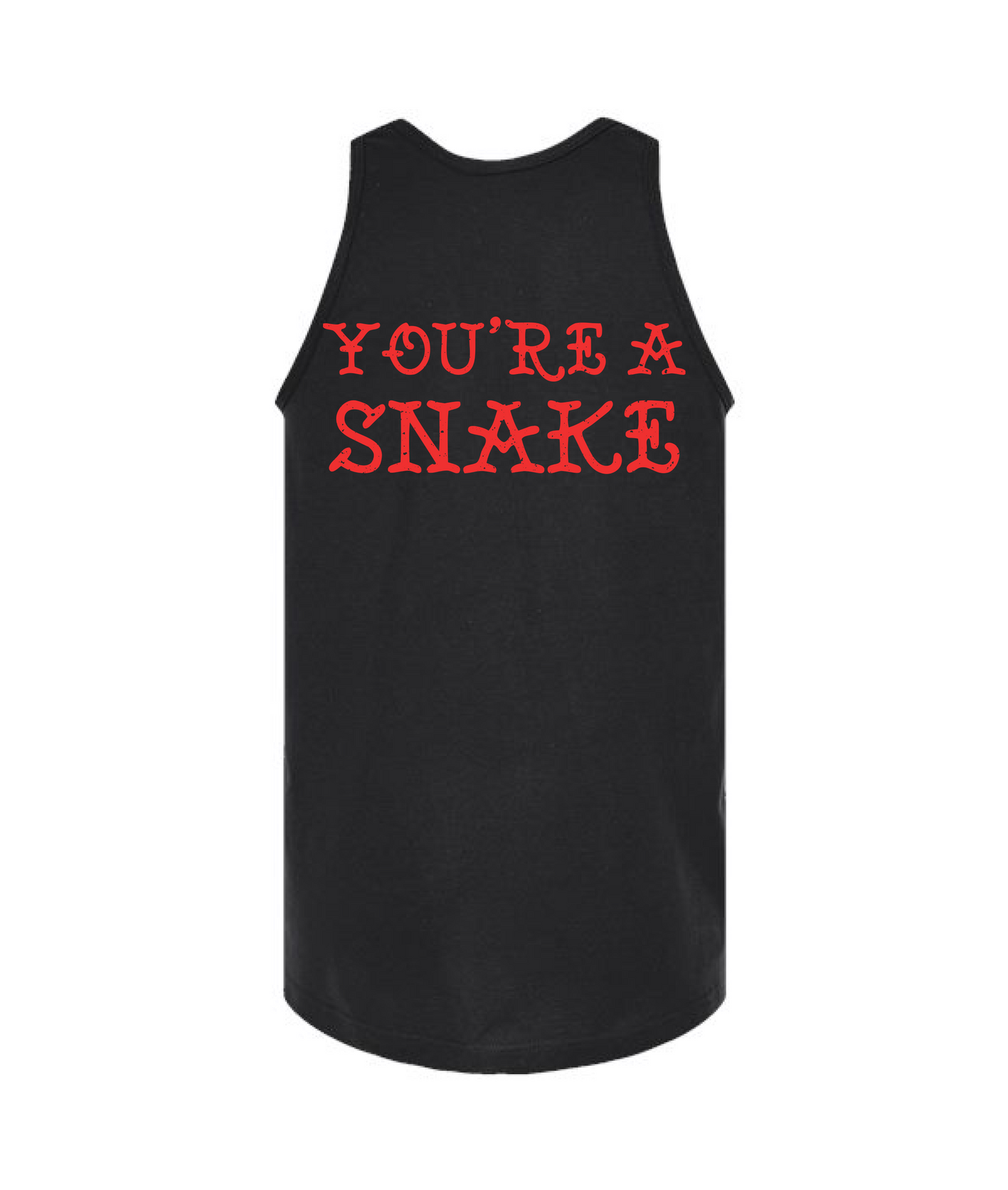 V-RELTOP - YOU'RE A SNAKE - Black Tank Top