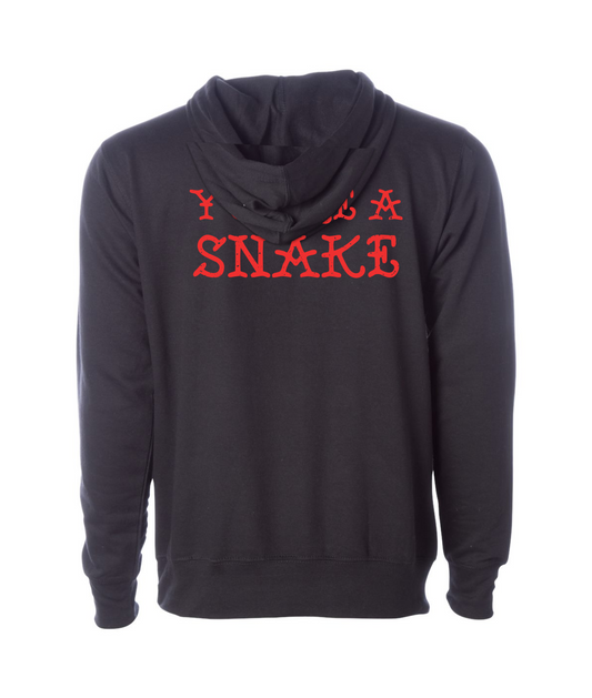 V-RELTOP - YOU'RE A SNAKE - Black Hoodie
